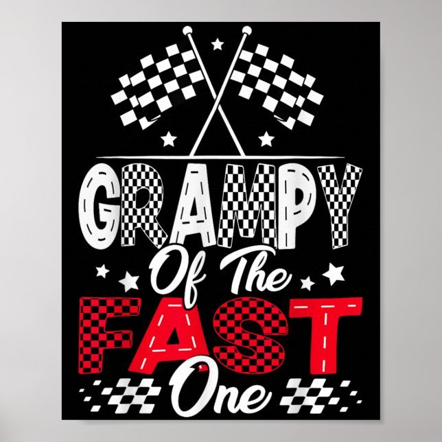Affiche Grampy Du Fast One Premier Anniversaire Voiture De (Devant)
