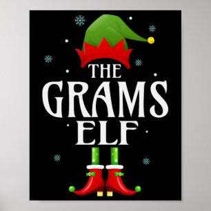 Affiche Grams Elf Xmas Correspondant Famille Groupe Noël