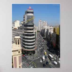 Affiche Gran Via Madrid