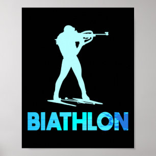 Affiche Grand Biathlon Design Ski de fond Ski de fond