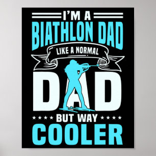 Affiche Grand Biathlon Papa Dire Ski de fond Hommes