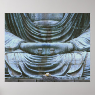 Affiche Grand Bouddha Détail, temple Kotokuji, Kamakura, 2
