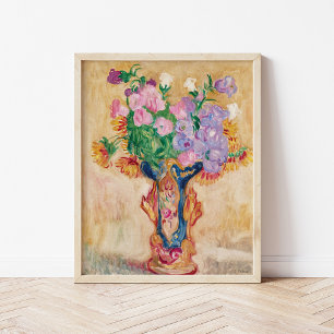 Affiche Grand Bouquet au Vase en Porcelaine   Louis Valtat