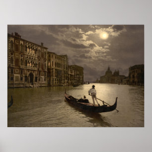 Affiche Grand Canal par Moonlight II Venice, archive