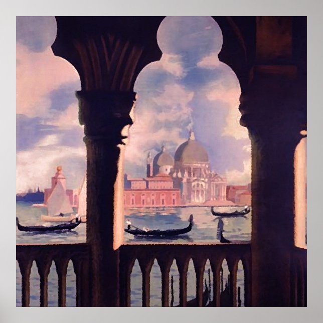 Affiche Grand Canal Venise Italie Voyage Artwork (Devant)