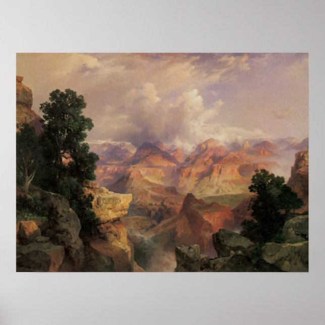Affiche Grand Canyon par Thomas Moran, Paysage Vintage (Devant)