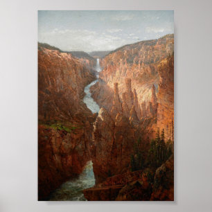Affiche Grand Canyon, rivière Yellowstone, Wyoming
