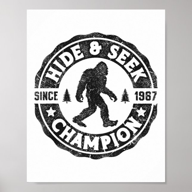 Affiche Grand champion de cache-cache Bigfoot drôle de Sas (Devant)