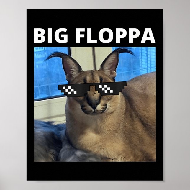 Affiche Grand Chat Mème Floppa  (Devant)