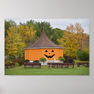 Affiche Grand Citrouille Gazebo, Newport, Vermont