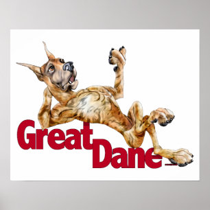 Affiche Grand Dane Laid Back Brindle
