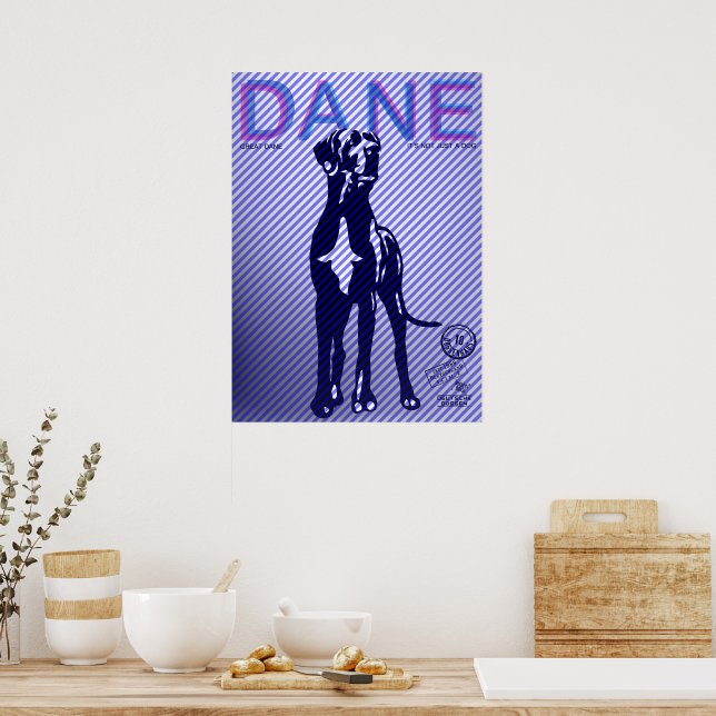 Affiche Grand Danois (Cuisine)