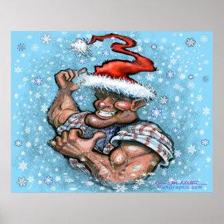Affiche Grand Elfe de Noël