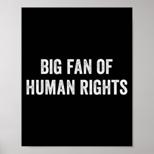 Affiche Grand Fan De La Manifestation Pour Les Droits Huma
