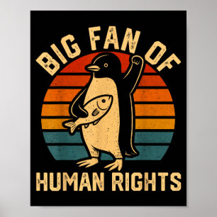 Affiche Grand fan des droits de l'homme - égalité & ju