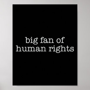 Affiche Grand fan des manifestations pour les droits de l'