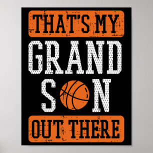 Affiche Grand-Fils Là-Bas Basket-Basket Grand-Mère Grand-P