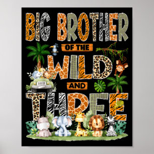 Affiche Grand frère de la faune & trois 3e anniversaire S