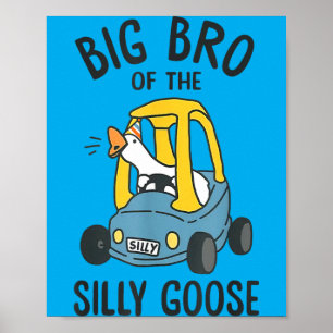 Affiche Grand Frère De La Silly Goose 1er Anniversaire Enf