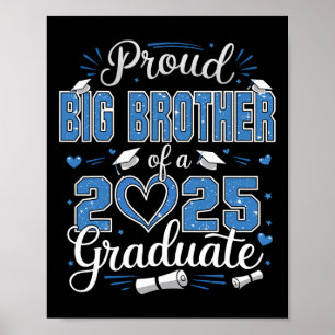 Affiche Grand frère fier d'un diplômé de la promotion 2025
