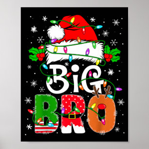 Affiche Grand frère Santa annonce de nouveau frère Noël