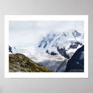Affiche Grand glacier dans les Alpes suisses