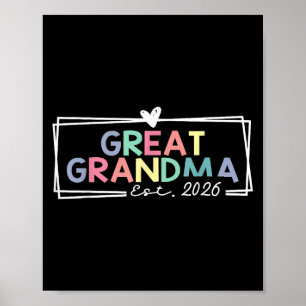 Affiche Grand Grand-mère Est 2026 Promu À Grand-Grand-mère