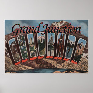 Affiche Grand Junction, le Colorado - grandes scènes de