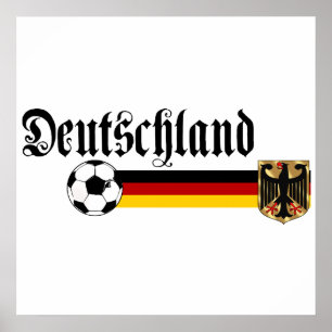 Affiche Grand logo de fussball du Deutschland