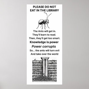 Affiche Grand Manger Dans L'Affiche De La Bibliothèque