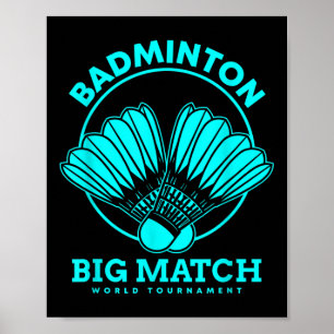 Affiche Grand match de badminton