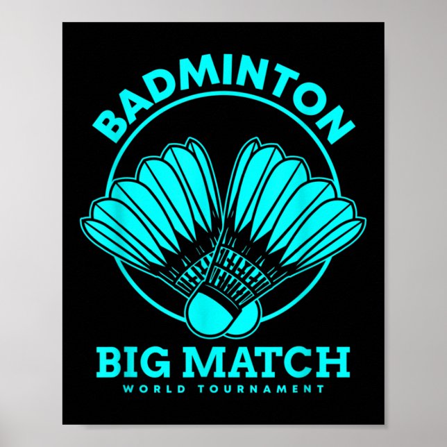 Affiche Grand match de badminton  (Devant)