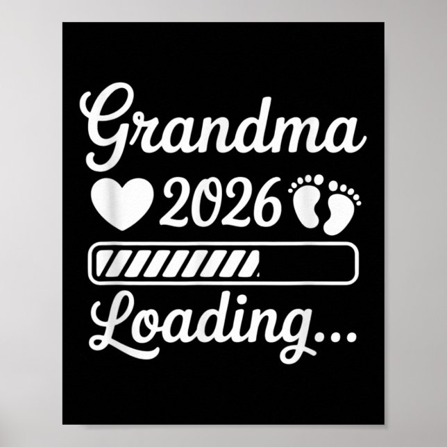 Affiche Grand-mère 2026 Chargement de Faire-part de grosse (Devant)