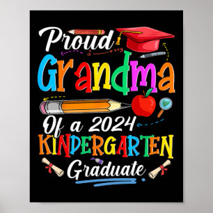 Affiche Grand-Mère De 2024 Diplôme D'Études Secondaires De