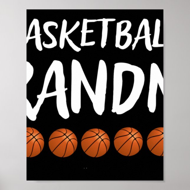 Affiche Grand-mère de basket-ball Grammy Nana Mimi (Devant)