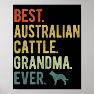 Affiche Grand-mère de bétail australien jamais Amoureux de