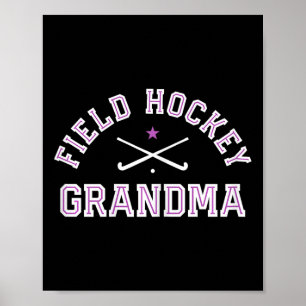 Affiche Grand-mère de hockey sur gazon Grand-mère fière Gr