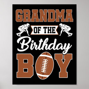 Affiche Grand-Mère De La Famille De Fête De Football Boy