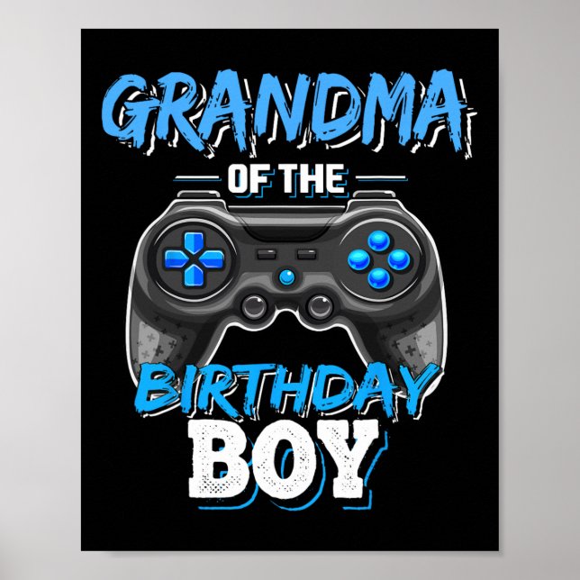 Affiche Grand-Mère De L'Anniversaire Garçon Matching Vidéo (Devant)