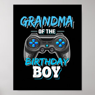 Affiche Grand-mère du Birthday Boy Matching Video Game