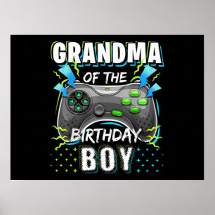 Affiche Grand-mère du Birthday Boy Matching Video Game