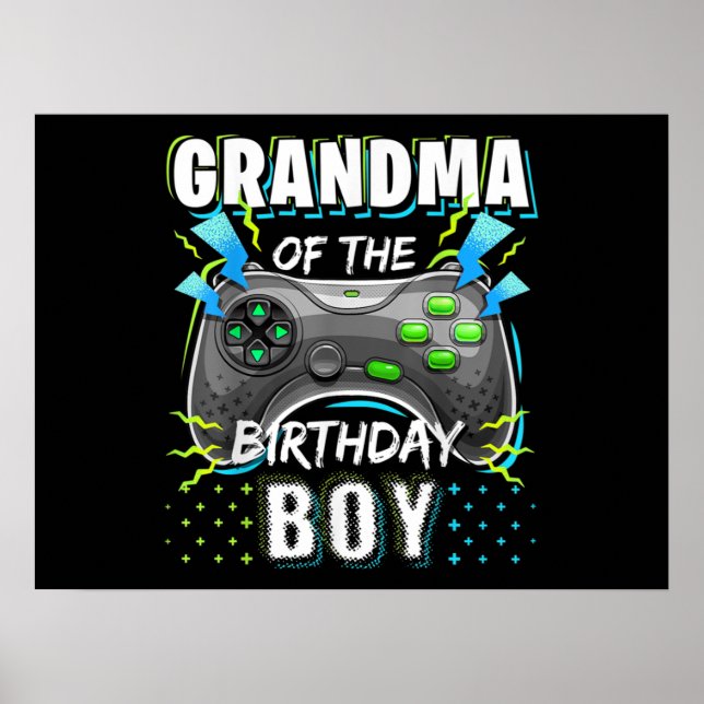 Affiche Grand-mère du Birthday Boy Matching Video Game (Devant)