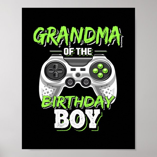 Affiche Grand-mère du garçon d'anniversaire correspondant  (Devant)