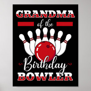 Affiche Grand-mère du lanceur d'anniversaire Fête d'annive