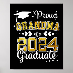 Affiche Grand-Mère D'Un Cl De 2024 Diplômé 2024 Diplômé 20