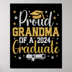 Affiche Grand-Mère D'Un Cl De 2024 Graduate Graduation Nan