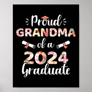 Affiche Grand-Mère D'Un Diplômé De 2024 Pour Diplôme Famil