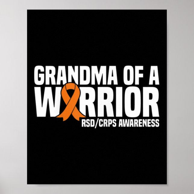 Affiche Grand-Mère D'Un Guerrier Orange Ribbon Rsdcrps Rec (Devant)
