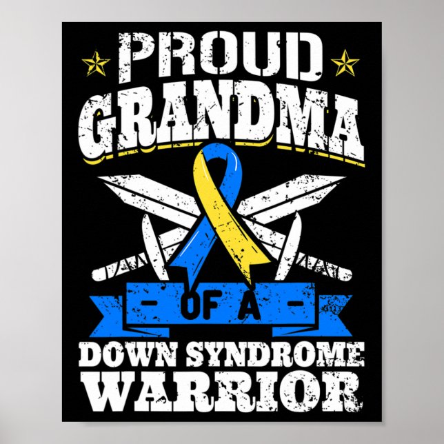 Affiche Grand-mère d'un syndrome de Down Le guerrier de la (Devant)