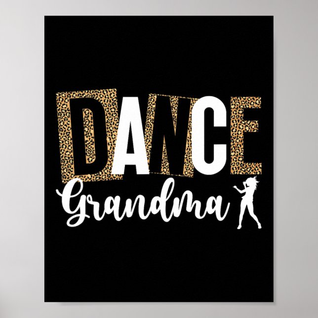 Affiche Grand-Mère D'Une Danse Grand-Mère Leopard Danser (Devant)